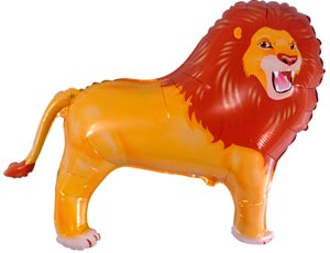 Шар фольга фигура Лев 80х83см 100л 33" 81х84см Fm
