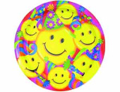 Тарелки бумажные 17 см, 8 шт. Улыбки