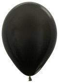 Шар латекс 5''/Sp пастель 080 Черный Black 100шт