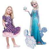 Шар фольга фигура AIR Холодное сердце Эльза 57" 144см An 11008701