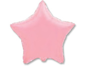 Шар фольга без рисунка 18'' звезда Розовая Pink пастель Fm