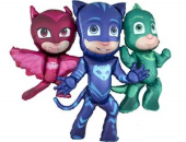 Шар 57*50", фольга, фигура ходячая Герои в масках