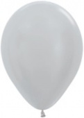 Шар латекс 5''/Sp перламутр 481 Серебро Silver 100шт