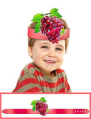 Ободок бумага Виноград