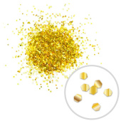 Глиттер 100г Блестки лазерный золотой 1мм