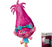 Шар фольга фигура AIR Тролли Розочка 58" 144см An 1208-0423