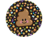 Тарелки бумажные 17 см, 8 шт. Эмоции. Смайлик