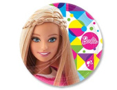 Тарелки бумажные 23 см, 8 шт. Барби
