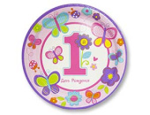Тарелки бумажные 23 см, 8 шт. 1-й День Рождения