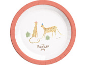 Тарелки бумажные 23 см., 8 шт. Сафари