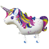 Шар фольга фигура AIR Единорог 34" 85см QL (единорог)