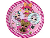 Тарелки бумага 230мм Куклы ЛОЛ уп8