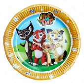 Тарелки бумажные 180 мм, 6 шт. Лео и Тиг