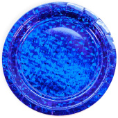 Тарелки бумага 180мм голография Звездные грани уп6