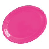 Тарелки пластик 250мм Делюкс Фуксия уп5