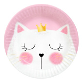 Тарелки бумажные 180мм Кошка Мэри (уп6)