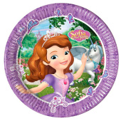 Тарелки бумажные 230мм Принцесса София - 2 Sofia Mystic Isles (уп8) ЕС ВС