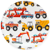 Тарелки бумажные 180мм Спецтехника (уп6) 77243 ДонБал