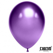 Шар латекс 10''/ДБ хром Фиолетовый (50шт)