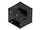 Тарелки бумажные 200мм Black& old Искры (уп6) ВесЗатея