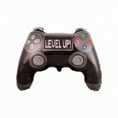 Шар фольга фигура Джойстик игровой LEVEL UP 19" 48см.H X 27" 69см.W Fm