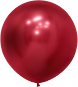 Шар латекс 24''/Sp хром 915 Зеркальные шары Рефлекс Красный 3шт