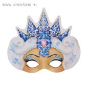 Маска бумага Снежная Королева
