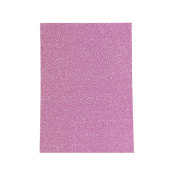 Фоамиран 20х30см Розовый с глиттером 10 листов