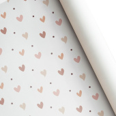 Бумага лист 60х89см Сердца (уп10) Россия