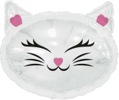 Шар фольга фигура голова Кошечки 26" 64х65см AG