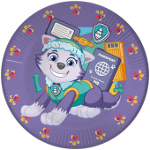 Тарелки бумажные 180мм Щенячий Патруль сиреневый уп6 ВолВес