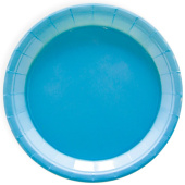 Тарелки бумажные 180мм однотонные Мастхэв Голубой (уп6) ВолВес