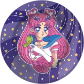 Тарелки бумажные 230мм Аниме Девочка в матроске (уп6) 77396 ДонБал