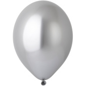 Шар латекс без рисунка 14" Bb B105 601 хром Glossy Silver