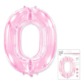 Шар фольга Цифра 40''/Fm Розовая Pink "0"