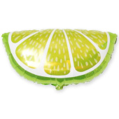 Шар фольга фигура Долька лайма 26" 66см FL