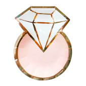 Тарелки формовые 18х14см Обручальное кольцо с тиснением (уп6) ВС