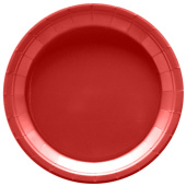 Тарелки бумажные 180мм однотонные Мастхэв Красный уп6 ВолВес