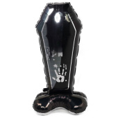 Шар фольга на подставке AIR Гроб черный ВЗ