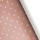Бумага лист 60х87,5см Белый горох уп10