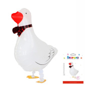 Шар фольга фигура Гусь на ножках Duck 24" 60 см ВП 1шт упак