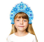Кокошник бумага из снежинок (10шт)