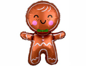 Шар фольга фигура Пряничный человечек 31" An