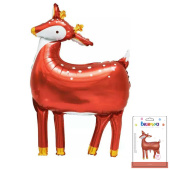 Шар фольга фигура Олень 38" 96см ВС