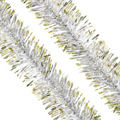 Мишура Золото с серебром 2мх7см