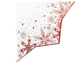 Салфетки 33см фигурная Снежные Искры (уп6)