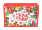 Коробка-книга С Новым Годом 13,5х20х6см
