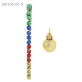 Игрушки на елку Шары   3см Шарики ассорти 16уп