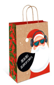 Пакет крафт новогодний 18х22,3х10см BC