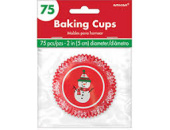 Тарталетка бумага Снеговик (75шт)